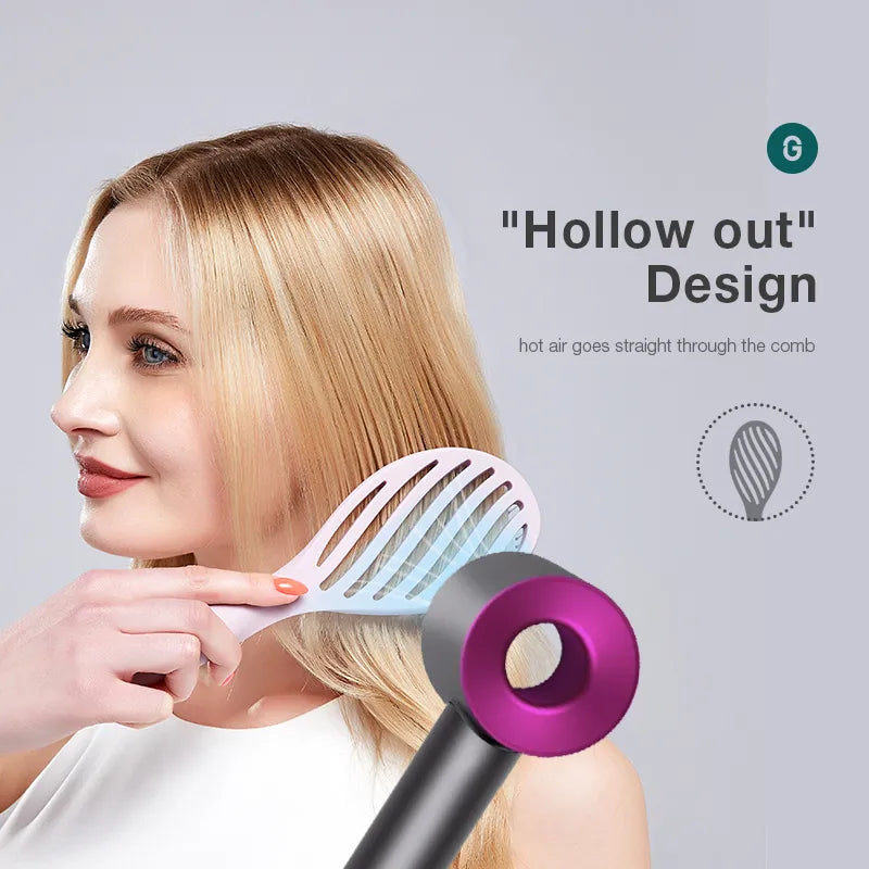 MR.GREEN Hollow Out Hair Brush Scalp Massage Combs Hair Styling Detangler Fast Blow Drying Detangling Tool Wet Dry Curly Hair - mybesthealthandwellness
