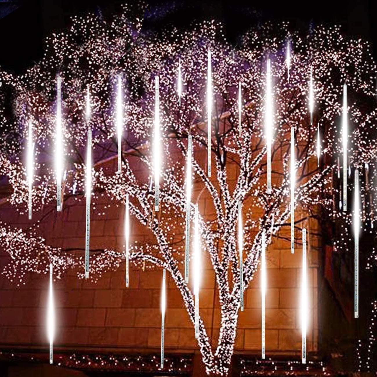 30CM/50CM Waterproof LED Meteor Shower Rain Lights Falling String Lights for Outdoor Home Garden Wedding Party Holiday - mybesthealthandwellness