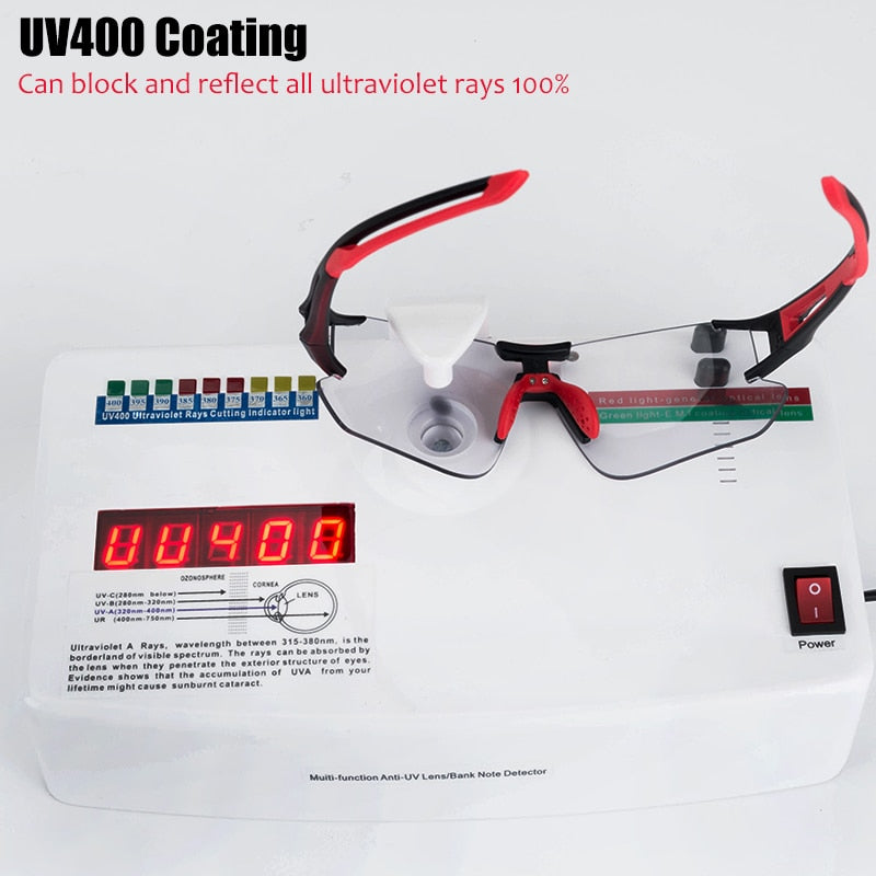 ROCKBROS Photochromic Cycling Glasses Bike Bicycle Glasses Sports Men's Sunglasses MTB Road Cycling Eyewear Protection Goggles - mybesthealthandwellness