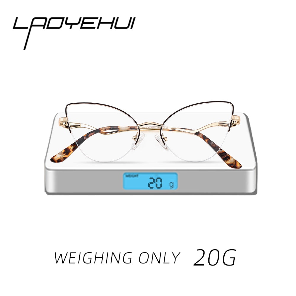 Cat Eye Glasses Frame Women Eyeglasses Frames Luxury Anti Blue Light Glasses Optical Prescription Eyewear Reading Glasses 2022 - mybesthealthandwellness