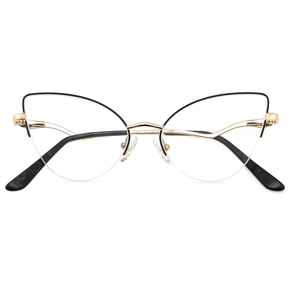 Cat Eye Glasses Frame Women Eyeglasses Frames Luxury Anti Blue Light Glasses Optical Prescription Eyewear Reading Glasses 2022 - mybesthealthandwellness