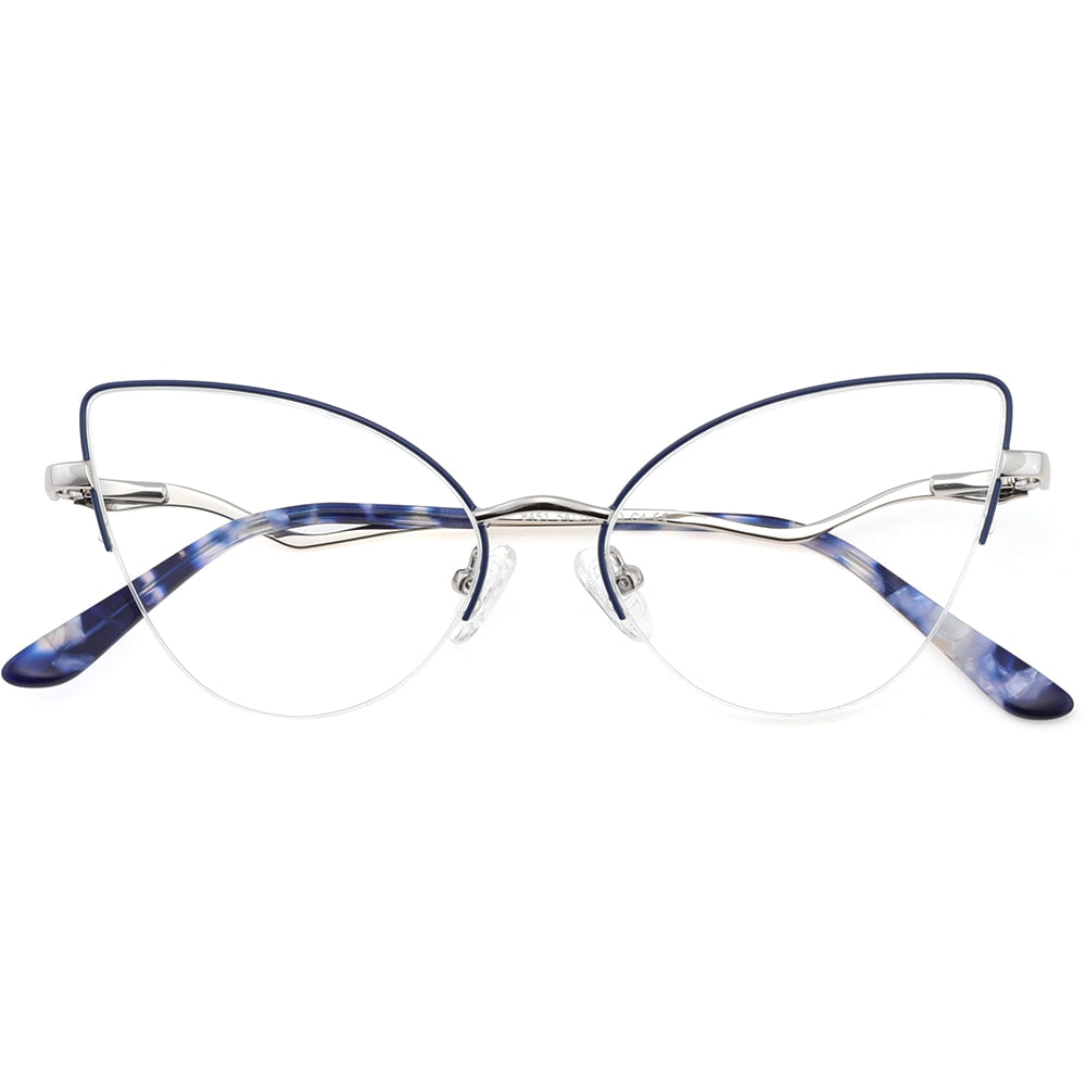 Cat Eye Glasses Frame Women Eyeglasses Frames Luxury Anti Blue Light Glasses Optical Prescription Eyewear Reading Glasses 2022 - mybesthealthandwellness