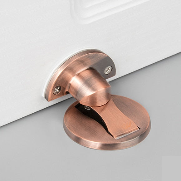 KAK 304 Stainless Steel Magnet Door Stops Magnetic Door Stopper Non-punch Door Holder Hidden Doorstop Furniture Door Hardware - mybesthealthandwellness