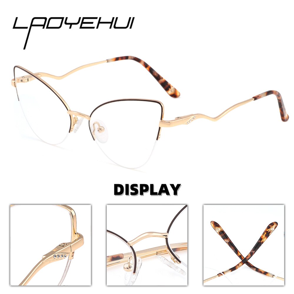 Cat Eye Glasses Frame Women Eyeglasses Frames Luxury Anti Blue Light Glasses Optical Prescription Eyewear Reading Glasses 2022 - mybesthealthandwellness
