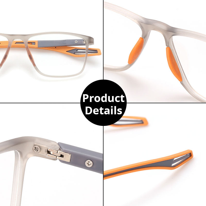 Sunglasses Photochromic Men Women Reading Glasses Big Square TR90 Frame Anti Slip Spectacle For Sport Chameleon Lens +0.25+1.75 - mybesthealthandwellness