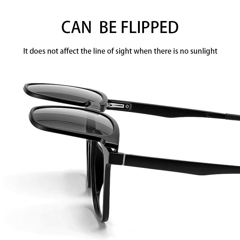 VKYEE Magnetic Clip on Optical Myopia Glasses For Men Polarized Sunglasses Night Vision Prescription Reading Glasses TJ2190 - mybesthealthandwellness