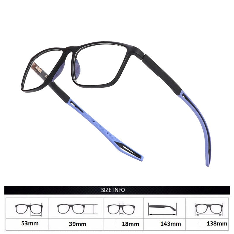 Sunglasses Photochromic Men Women Reading Glasses Big Square TR90 Frame Anti Slip Spectacle For Sport Chameleon Lens +0.25+1.75 - mybesthealthandwellness