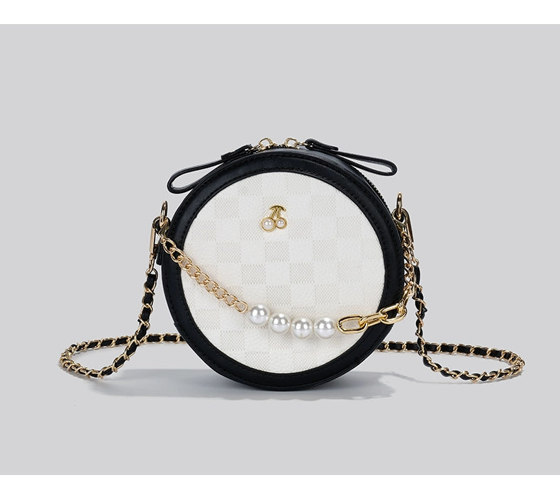 Ceekay Genuine Goods Fancy Small round Bag Niche Style Unique Design Small Bag Female 2023 New Arrival Chain Messenger Bag