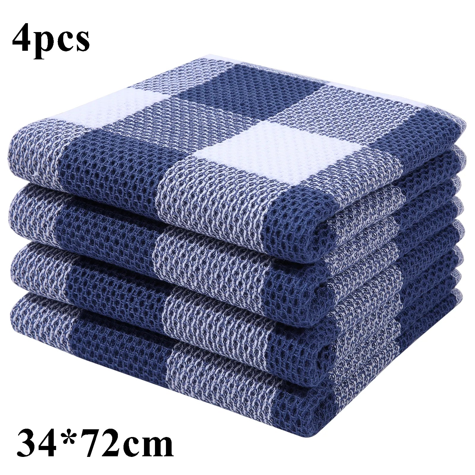 Homaxy 4/6Pcs Cotton Kitchen Towel Ultra Soft Magic Cleaning Cloth Absorbent Cleaning Rags Thickened Wipe Cloths Dishcloth - mybesthealthandwellness