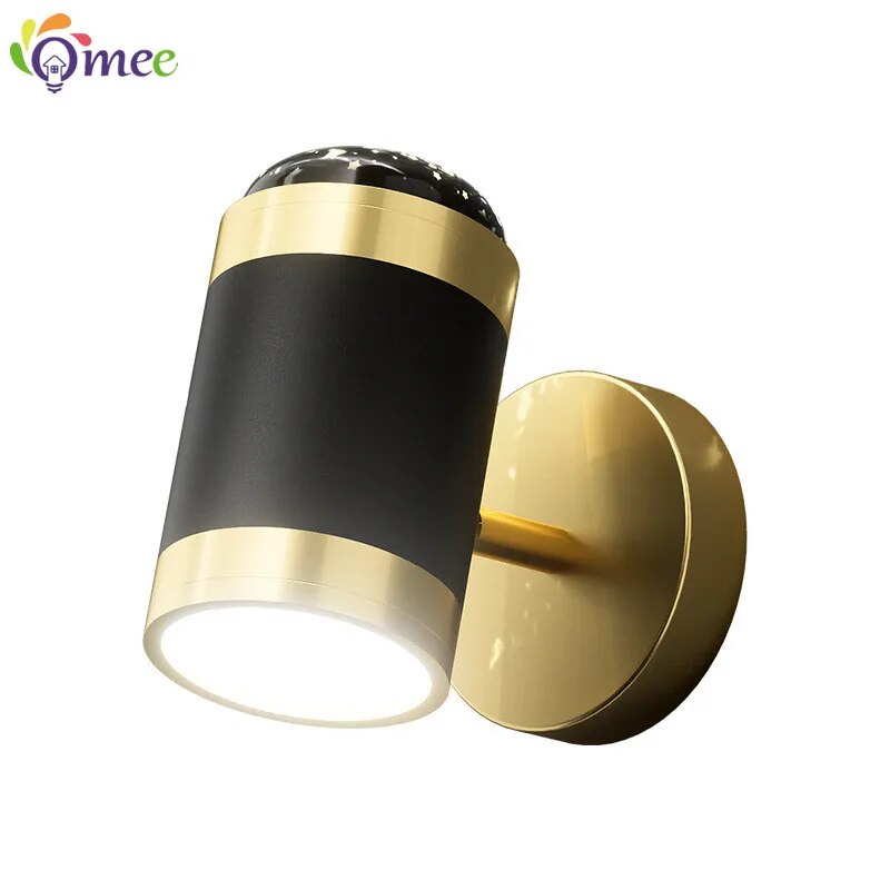 Omee LED Ceiling Wall Lamp Simple Light Folding Rotation Star Projector Lamps Home Hotel Bedroom Living Room Bedside Wall Lights - mybesthealthandwellness