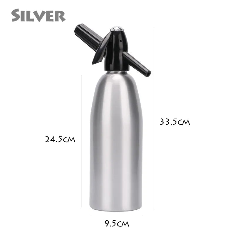 Portable Sparkling Water Maker Flavor Soda Blaster CO2 Cocktail Bubble Drinks Pressurizer Bartender Siphon Accessories Aluminum - mybesthealthandwellness