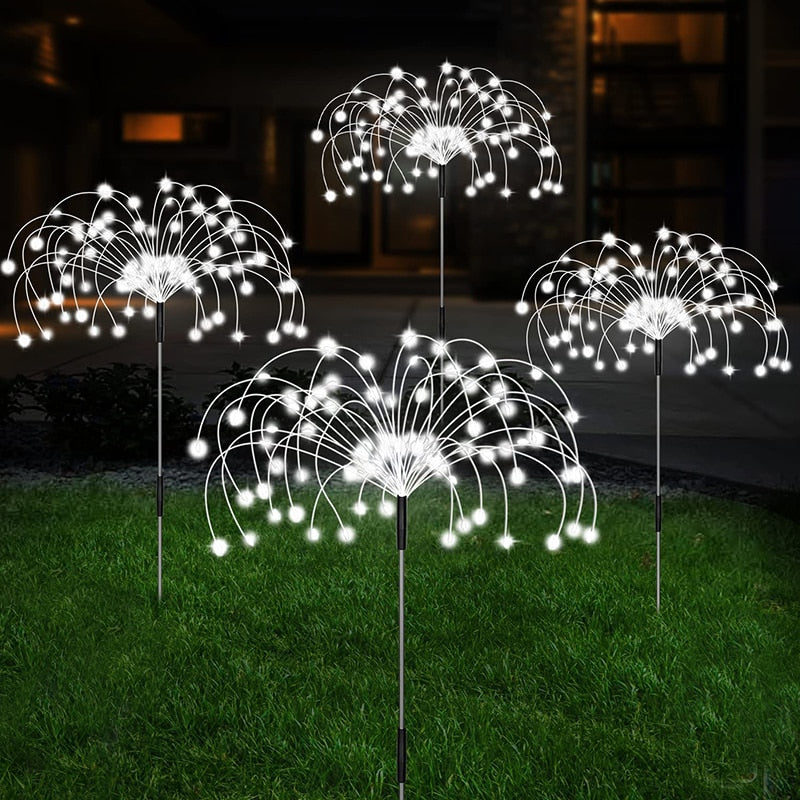 Solar Firework LED Stake Lights Outdoor Garden Decor Pathway Fairy Light Waterproof Yard Lawn Patio Landscape Decor Solar Lamp - mybesthealthandwellness