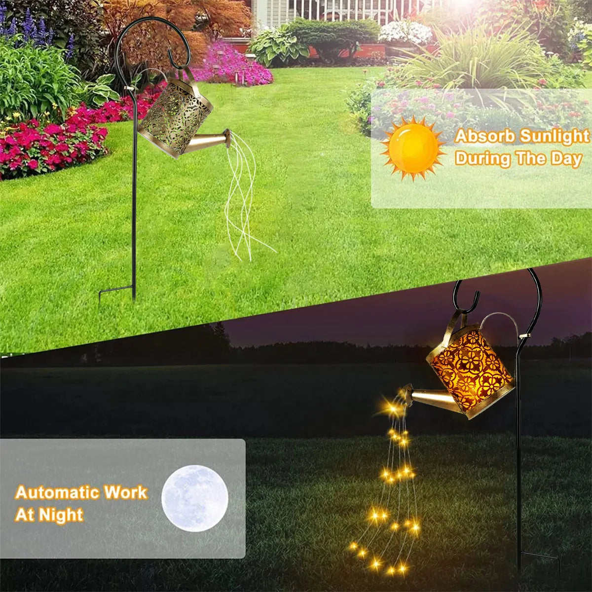 Solar Watering Can Light 36 LED Fairy Lights Waterproof Kettle String Lamp Hanging Solar Lantern Outdoor Garden Decor 2023 - mybesthealthandwellness