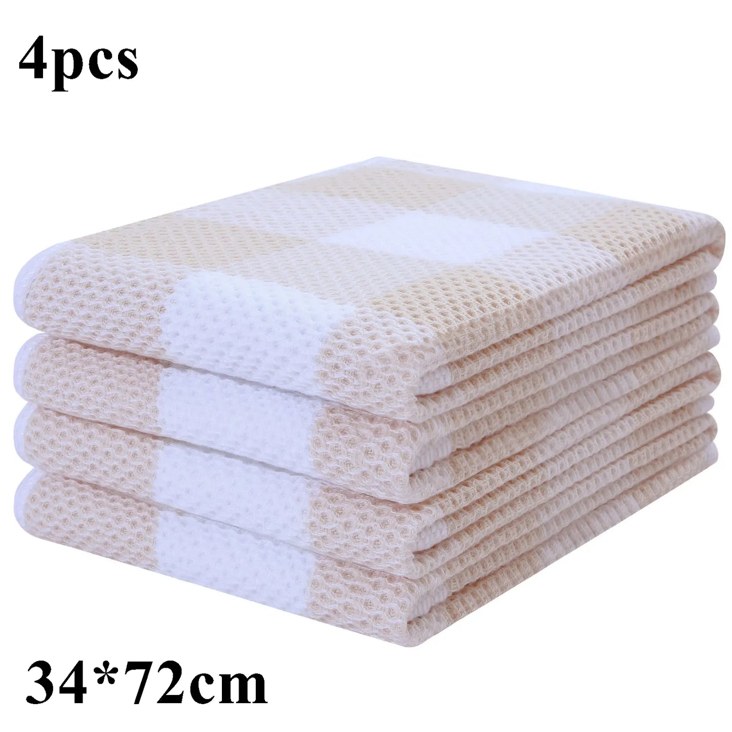 Homaxy 4/6Pcs Cotton Kitchen Towel Ultra Soft Magic Cleaning Cloth Absorbent Cleaning Rags Thickened Wipe Cloths Dishcloth - mybesthealthandwellness