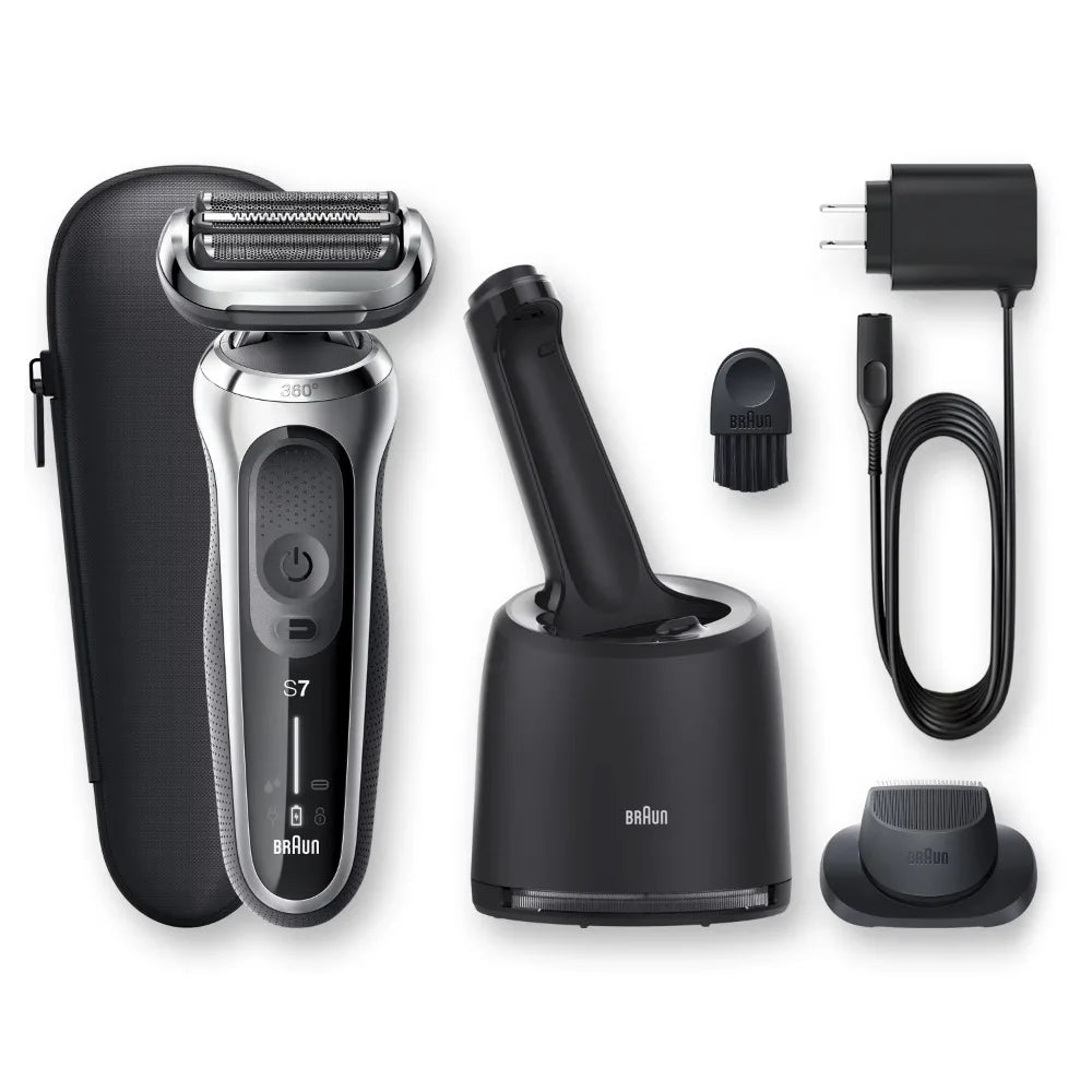 Series 7 7071cc Flex Wet Dry Electric Razor for Men, Smart Care Center