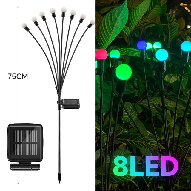 LED Firefly Lamp Solar Outdoor Light Garden Decoration Waterproof Garden Home Lawn Fireworks Light Floor New Year Christmas - mybesthealthandwellness