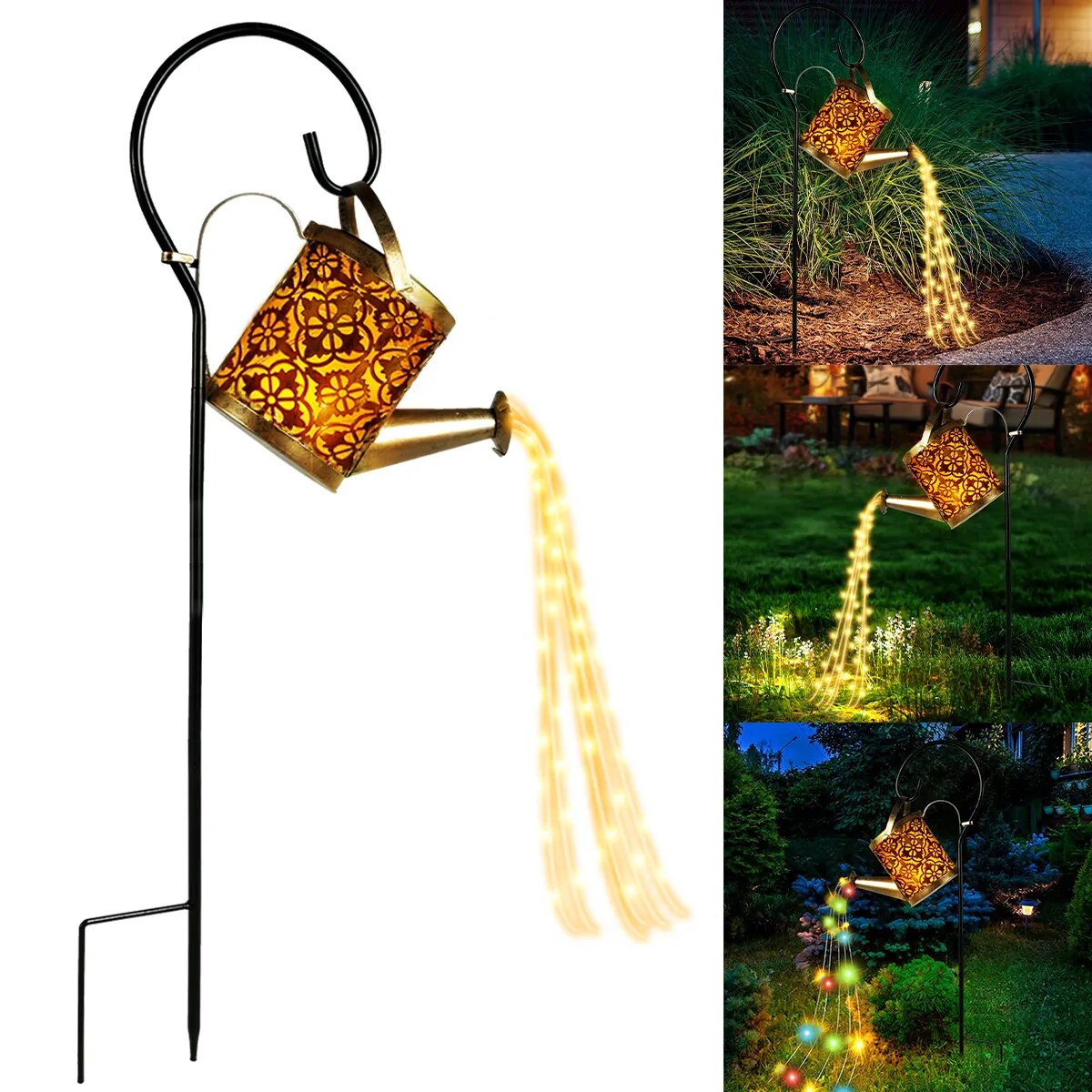 Solar Watering Can Light 36 LED Fairy Lights Waterproof Kettle String Lamp Hanging Solar Lantern Outdoor Garden Decor 2023 - mybesthealthandwellness