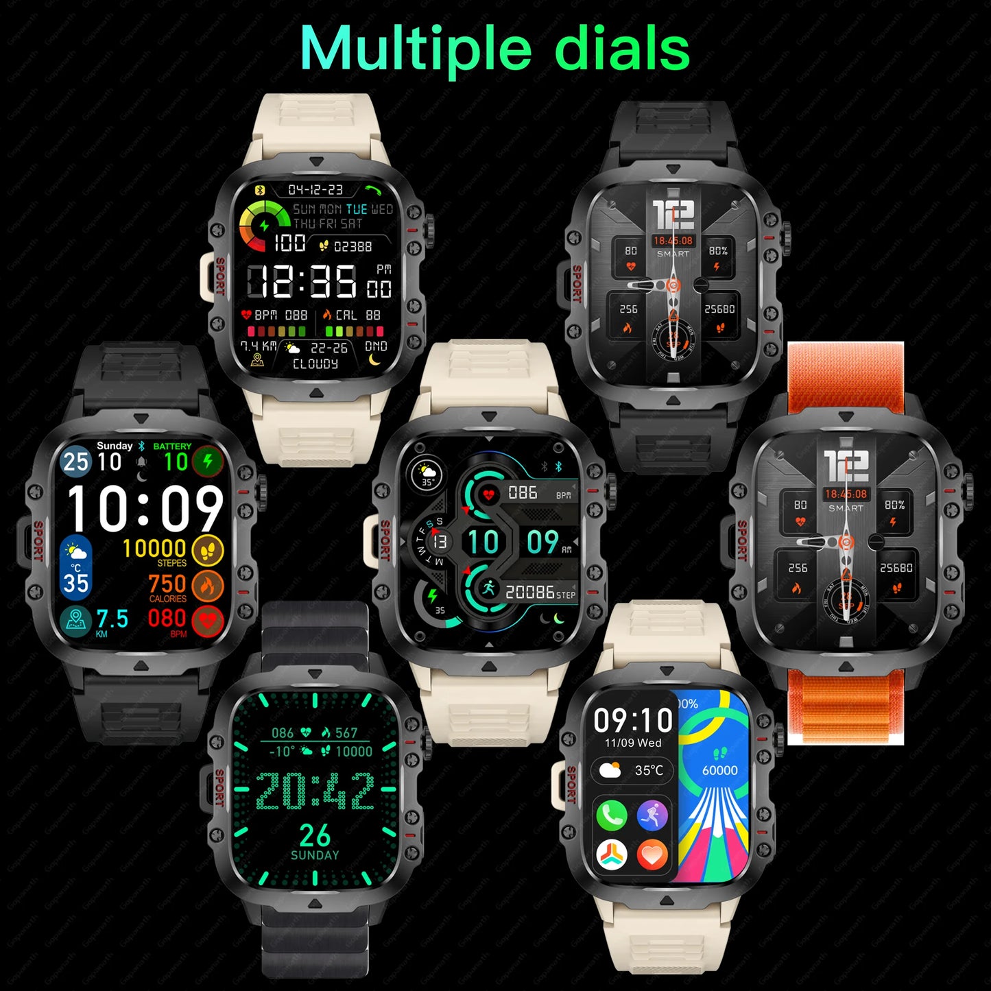 Men's Smart Watch Android Edition For Huawei Ios 3ATM Waterproof Sports Fitness Ai Voice Bluetooth Call Outdoor Smartwatch 2024