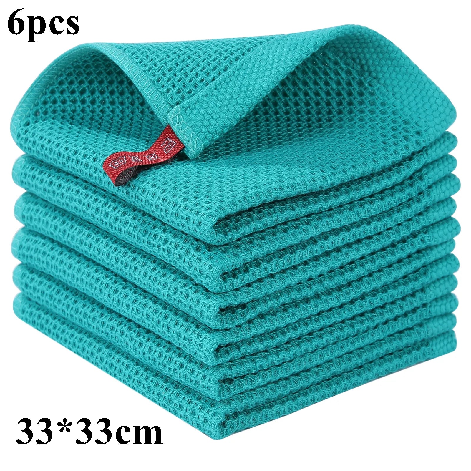 Homaxy 4/6Pcs Cotton Kitchen Towel Ultra Soft Magic Cleaning Cloth Absorbent Cleaning Rags Thickened Wipe Cloths Dishcloth - mybesthealthandwellness