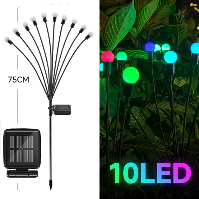 LED Firefly Lamp Solar Outdoor Light Garden Decoration Waterproof Garden Home Lawn Fireworks Light Floor New Year Christmas - mybesthealthandwellness