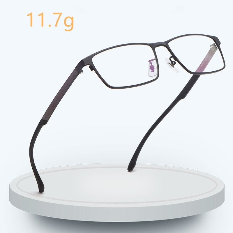 New Men&#39;s Pure Titanium Glasses Frame Business Ultralight Full Frame Glasses Optical Glasses Frame Prescription Glasses - mybesthealthandwellness