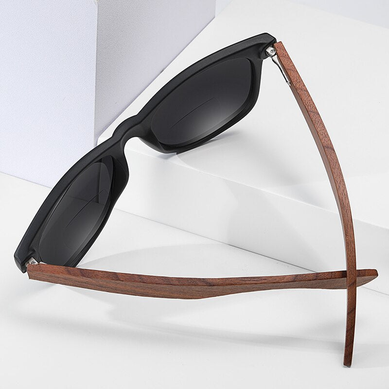 XSW Transition Photochromic Sun Reading Glasses Men Women Wooden Frame Bifocal Progressive Presbyopia Glasses 1.0 2.0 3.0 4. 0 - mybesthealthandwellness