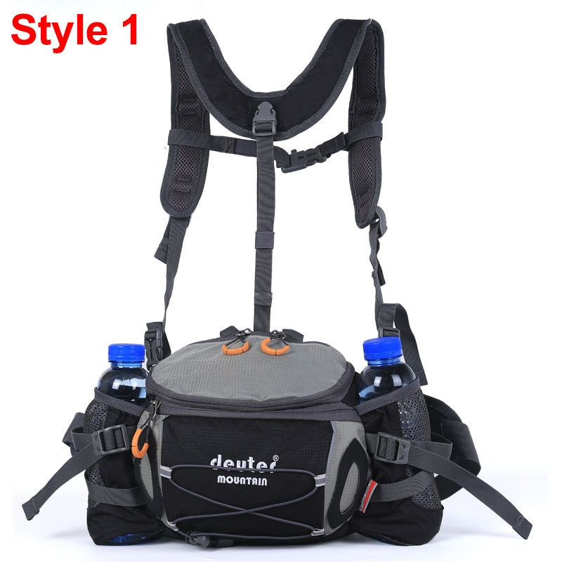 Waist Pack Waterproof Hiking Waist Bag Outdoor Hunting Sports Bags Climbing Running Camping Package Chest Shoulder Bags X351D - mybesthealthandwellness