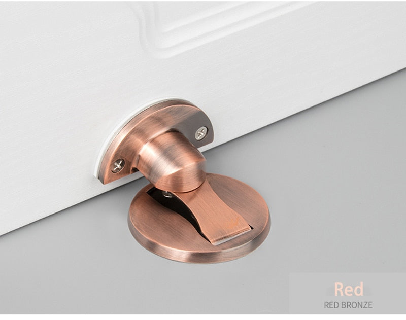 NAIERDI Magnetic Door Stopper 304 Stainless Steel Magnet Door Stops Holder Hidden Catch Floor Doorstop Toilet Furniture Hardware - mybesthealthandwellness