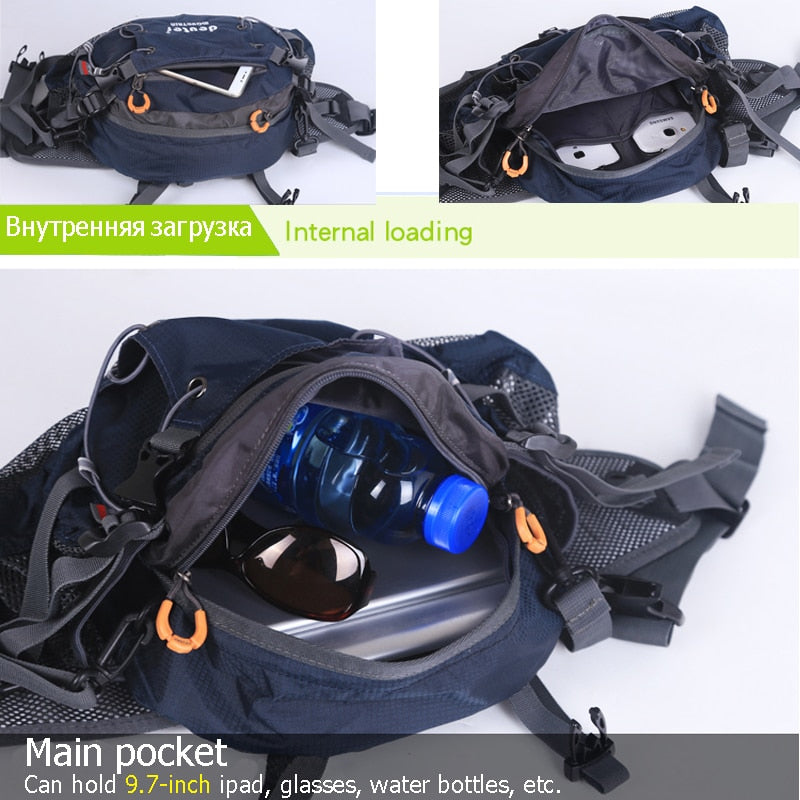 Waist Pack Waterproof Hiking Waist Bag Outdoor Hunting Sports Bags Climbing Running Camping Package Chest Shoulder Bags X351D - mybesthealthandwellness