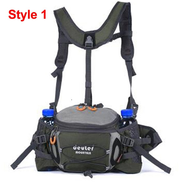 Waist Pack Waterproof Hiking Waist Bag Outdoor Hunting Sports Bags Climbing Running Camping Package Chest Shoulder Bags X351D - mybesthealthandwellness