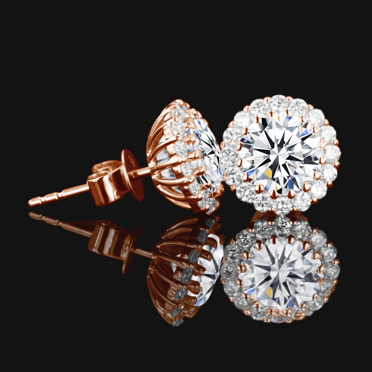 100% 925 Sterling Silver 1.2ct D Color VVS1 Moissanite Stud Earrings For Women Top Quality  Sparkling Wedding Jewelry - mybesthealthandwellness