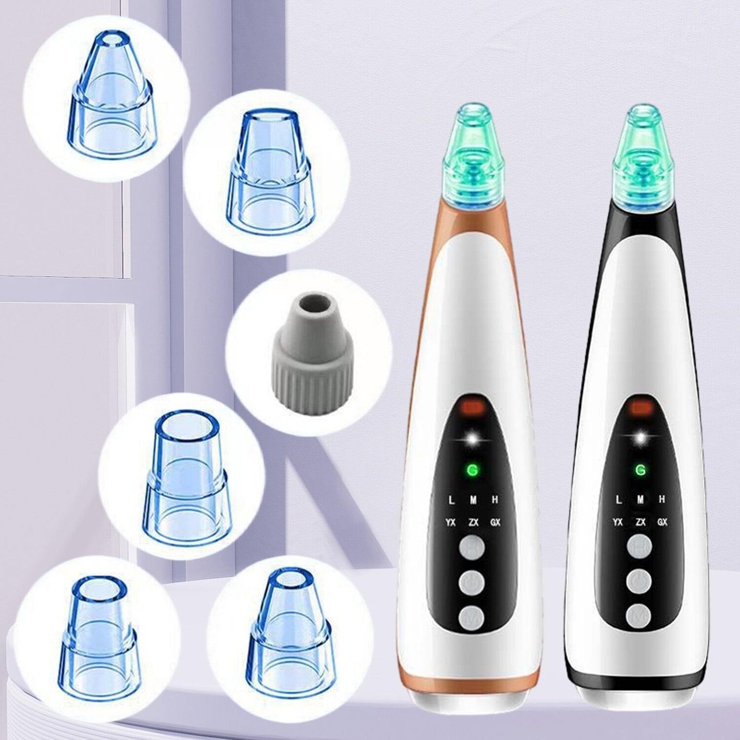 Blackhead Remover Electric,Vacuum Suction Blemish Cleaner Face Care Tool Pore Nose Acne Pimple Needle Tag Removal - mybesthealthandwellness