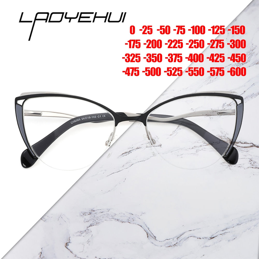 Cat Eye Glasses Frame Women Eyeglasses Frames Retro Eyewear Fashion Prescription Optical Anti Blue Light Myopia Glasses 2022 - mybesthealthandwellness