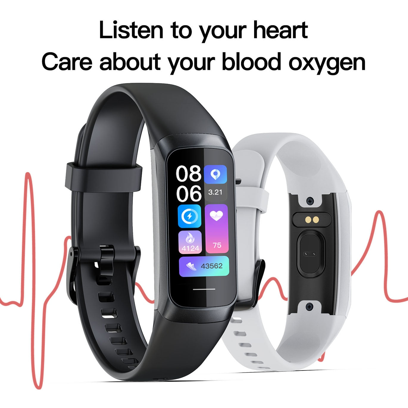 Amoled Smart Watch 2023 Smartwatch Band Women Heart Rate Blood Wartch Waterproof Connected Smart Bracelet Sport Fitness Tracker - mybesthealthandwellness