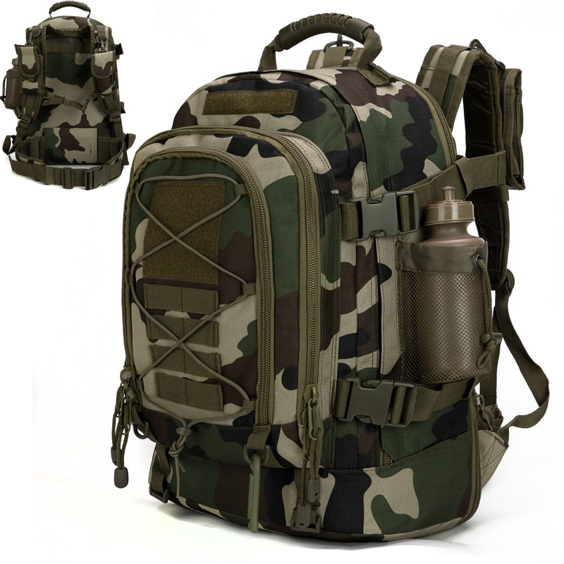 60L Military Tactical Backpack Army Molle Assault Rucksack 3P Outdoor Travel Hiking Rucksacks Camping Hunting Climbing Bags - mybesthealthandwellness