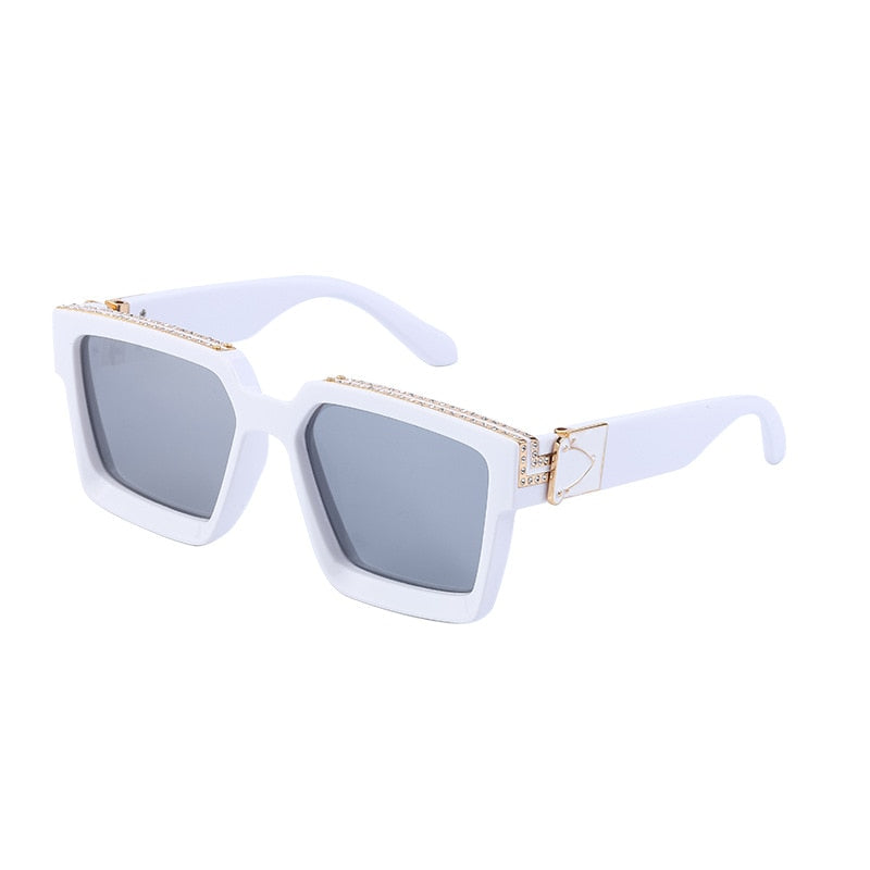 2022 new diamond-encrusted large square sunglasses for women millionaire fashion sunglasses men shades glasses rectangle luxury - mybesthealthandwellness