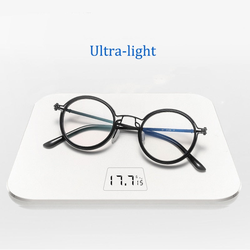 Round frame Retro Progressive Photochromic Reading Glasses Men Women Multifocal Anti blue light Computer Spectacles +1.0 To +4.0 - mybesthealthandwellness