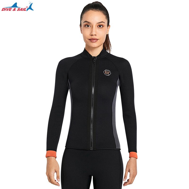 Wetsuit 3MM Neoprene Men Long Sleeve Split Wetsuit Warm Jacket Pants Plus Size Women Swimsuit Scuba Diving Snorkeling Surf Suit - mybesthealthandwellness